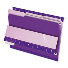 ESSELTE PENDAFLEX CORP. 421013VIO FILE FOLDERS,1/3 CUT TOP TAB,LETTER
