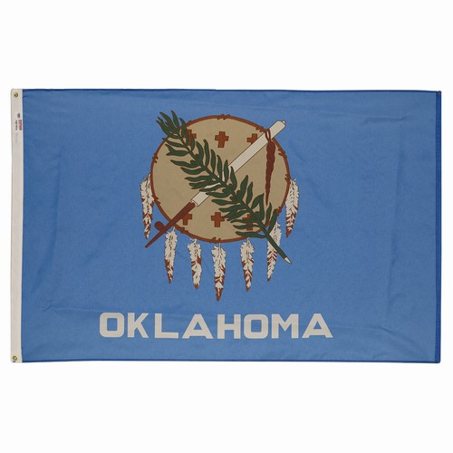 VALLEY FORGE FLAG CO 46232360 SPECTRAMAX 4'X6' NYLON OKLAHOMA FLAG