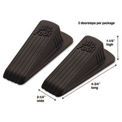 MASTER CASTER 00971 NO-SLIP RUBBER WEDGE,BROWN,2/PACK