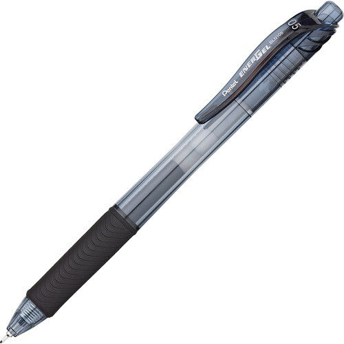 PENTEL BLN105A ROLLER GEL PEN,BLACK INK,FINE,DOZEN