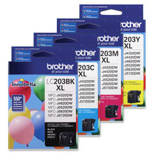 BROTHER LC203BK CRTDG,INK,BK,HY