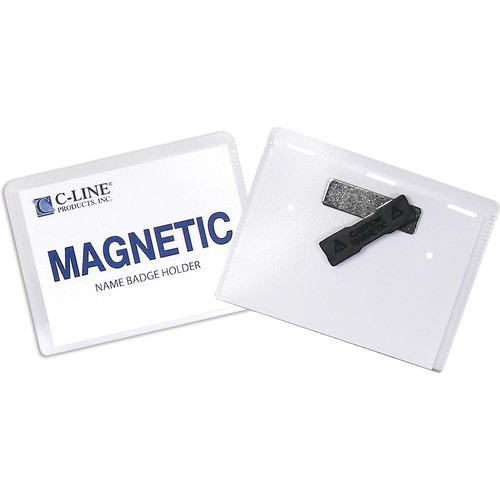 C-LINE PRODUCTS 92943 BADGE,NAME,MAGNETIC,CLEAR