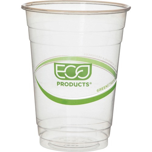 ECO-PRODUCTS EPCC16GSPK GREENSTRIPE COLD DRINK CUPS, 16OZ, CLEAR