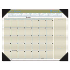 AT-A-GLANCE HT1500 MONTHLY DESK PAD/CALENDAR,17X22,BLACK