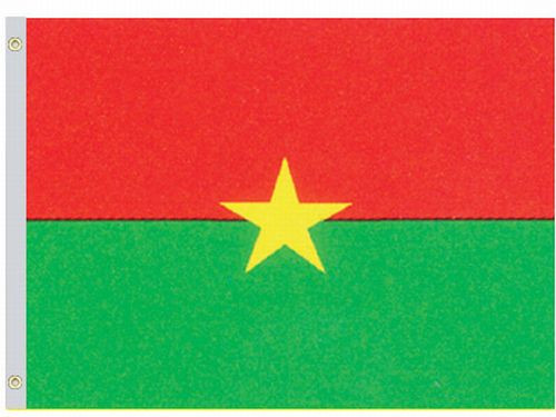 VALLEY FORGE FLAG CO 58224520 PERMA-NYL 5'X8' NYLON BURKINA FLAG
