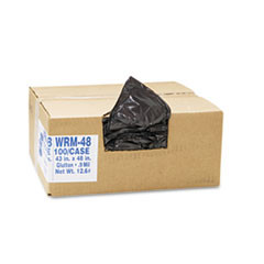 WEBSTER 434722G 2-PLY LOW-DENSITY CAN LINERS, 56GAL, .8M