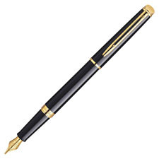 WATERMAN PEN COMPANY S0920630 PEN,FTN,HEMISPHERE BLK GT