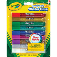 CRAYOLA 693527 GLUE,GLITTER,WASHABLE,9CT