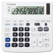 CANON TX220TSII CANON  DESKTOP CALCULATOR, 12-DIGIT, WHI