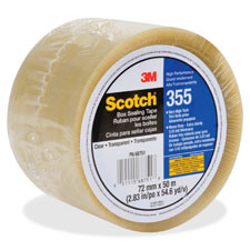 3M 35572X50CL 3M  SCOTCH BOX-SEALING TAPE 355, 1RL, CL