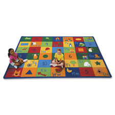 CARPETS FOR KIDS 7000 LEARNING BLOCKS CARPET 5.10X8.4