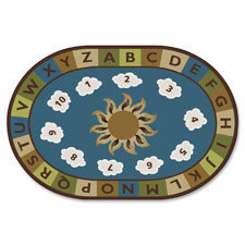 CARPETS FOR KIDS 94706 SUNNY DAY LEARN & PLAY CARPET 6 X 9