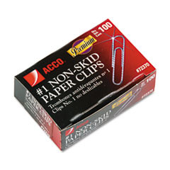 ACCO BRANDS USA LLC 72370 CLIP,PAPER,SLVRT,NONSKID.#1