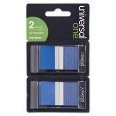 UNIVERSAL 99002 PAGE FLAGS, BLUE, 50 FLAGS/DISPENSER, 2 