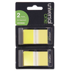 UNIVERSAL 99006 PAGE FLAGS, YELLOW, 50 FLAGS/DISPENSER, 