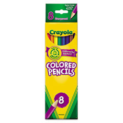 CRAYOLA 68-4008 COLORED WOODCASE PENCILS, 3.3 MM, BLK/BE
