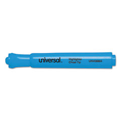 UNIVERSAL 08864 DESK HIGHLIGHTER, CHISEL TIP, FLUORESCEN