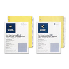 BUSINESS SOURCE 20069BX BUSINESS SOURCE  BINDER INDEXES, 1/2" TA
