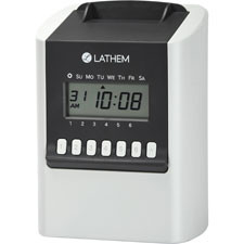 LATHEM TIME CORPORATION 700E TIME CLOCK, CALCULATING