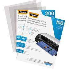 FELLOWES 5743401 THERMAL LAM POUCHES LTR 3ML