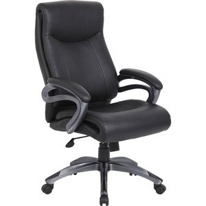 BOSS MFG CO B8661BK BOSS B8661 EXECUTIVE CHAIR - BLACK LEATH