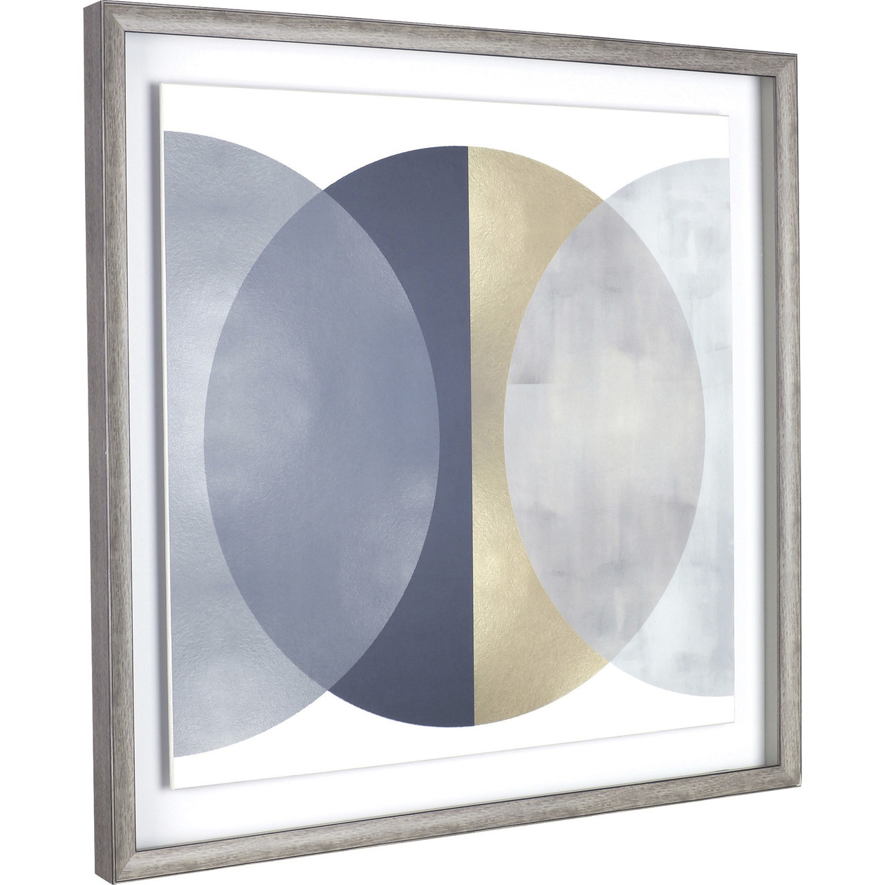 LORELL 04475 LORELL CIRCLE DESIGN FRAMED ABSTRACT ART