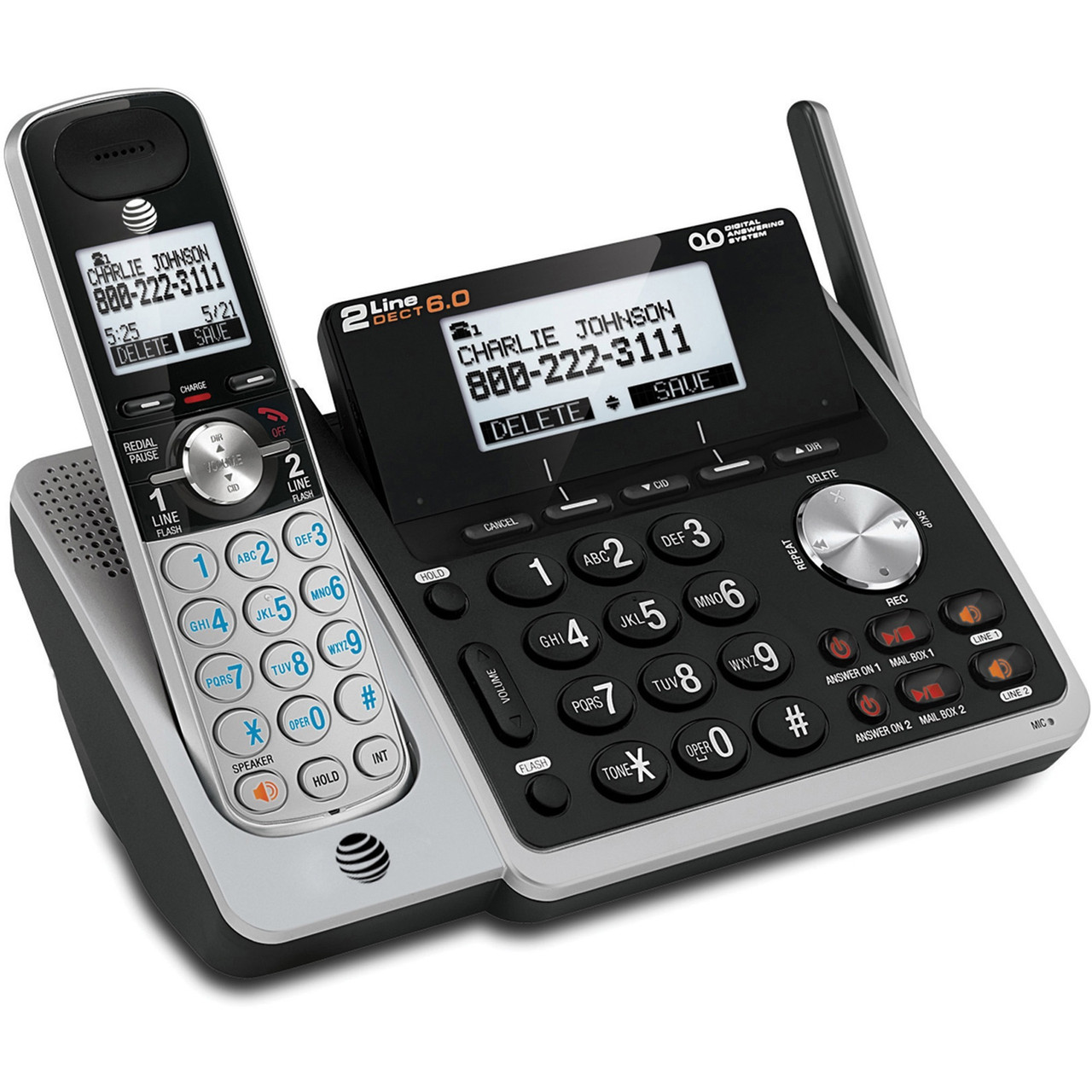 AT&T TL88102 AT&T TL88102 DECT 6.0 2-LINE EXPANDABLE 