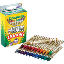 CRAYOLA 528815 CRAYOLA METALLIC CRAYONS 24 COLORS