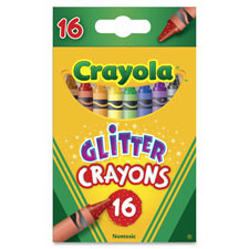 CRAYOLA 523715 CRAYOLA GLITTLER CRAYONS 24 COLORS