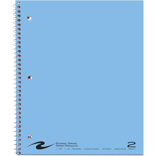 ROARING SPRING PAPER PRODUCTS 11085 WIREBOUND,2SUB,11X9,CM