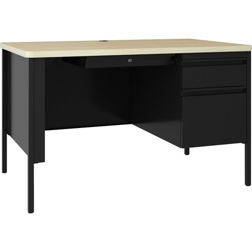 LORELL 66907 LORELL  DESK, RIGHT-PEDESTAL, STEEL, 48"