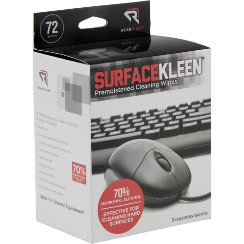 READ/RIGHT RR15109 READ/RIGHT  CLEANING WIPES, FOIL PACKET,