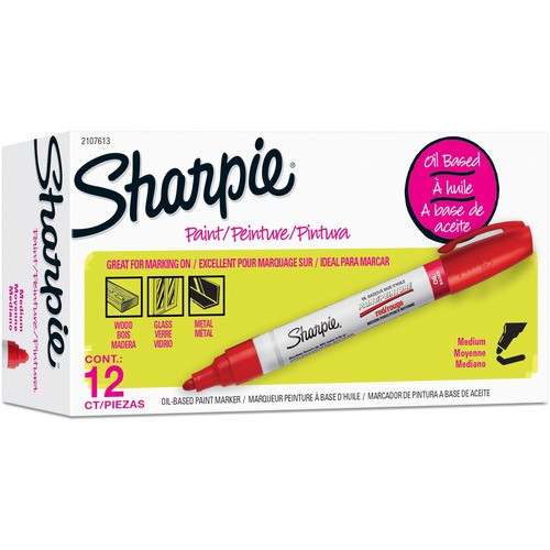 RUBBERMAID COMMERCIAL PRODUCTS 2107613 MARKER,SHARPIE,PAINT,M,RD