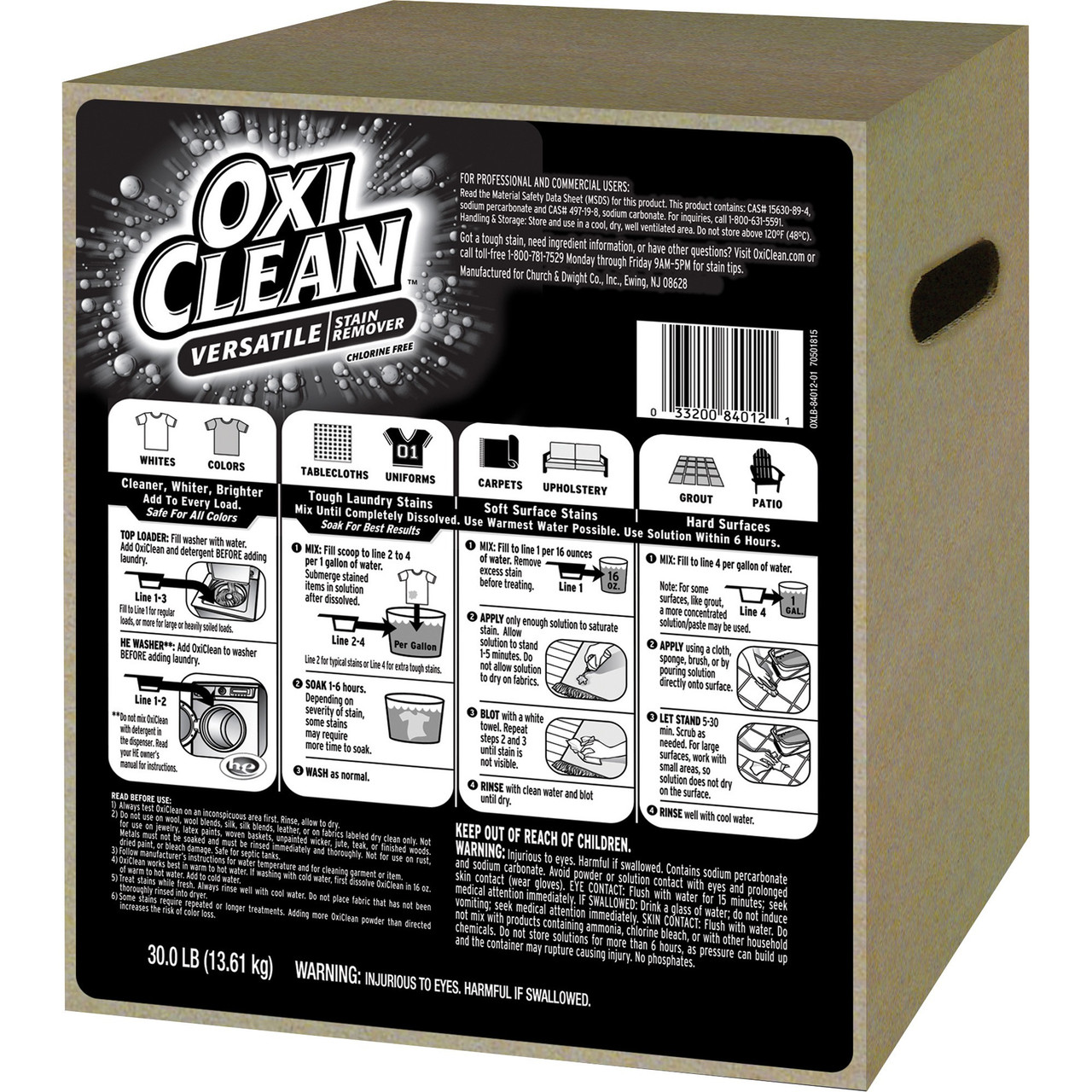 CHURCH & DWIGHT 3320084012 OXICLEAN VERSATILE STAIN REMOVER