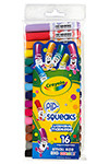 CRAYOLA 588703 MARKERS 16CT PIP-SQUEAKS
