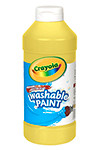 CRAYOLA 201634 CRAYOLA WASHABLE PAINT 16 OZ YELLOW
