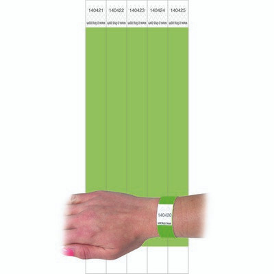 C-LINE PRODUCTS 89103 WRSTBNDS,TYVEK,SECUR,GRN