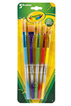 CRAYOLA 053506 BRUSH - 5 CT ART & CRAFT