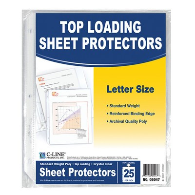 C-LINE PRODUCTS 05047 PROTECTOR,SHT,STD,LTR,CLR