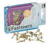 CHARLES LEONARD, INC 6RBP FASTENER,RND HD,1.5",BRS
