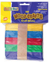 CHENILLE KRAFT COMPANY CK-367502 CRAFT STICKS ASSORTED COLORS