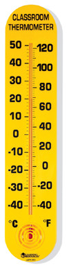 LEARNING RESOURCES 0380 CLASSROOM THERMOMETER 15H X 3WFAHRENHEIT