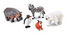 LEARNING RESOURCES 0788 JUMBO ZOO ANIMALS 5/SET