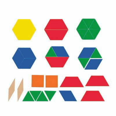 LEARNING RESOURCES 9863 GIANT MAGNETIC PATTERN BLOCKS SETOF 47