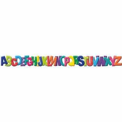 EUREKA COMPANY EU-845621 COLOR MY WORLD ABC DIECUT DECO TRIM