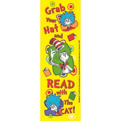 EUREKA COMPANY EU-834206 DR SEUSS GRAB YOUR HAT BOOKMARKS