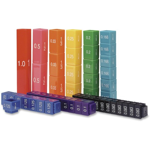 LEARNING RESOURCES 2509 FRACTION TOWER CUBES FRACTION EQUIV