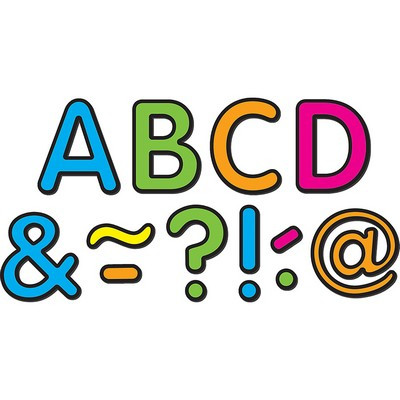 TEACHER CREATED RESOURCES 77189 NEON BRIGHTS CLASSIC 2IN MAGNETICLETTERS