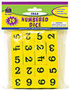 TEACHER CREATED RESOURCES 20604 FOAM NUMBERED DICE NUMERALS 1-6