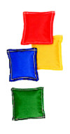 DICK MARTIN SPORTS BB33 BEAN BAGS 3 X 3 12-PK NYLON COVERPLASTIC